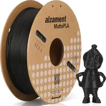 Filament Alzament PLA Matte 1 kg Black ALZMNTM01