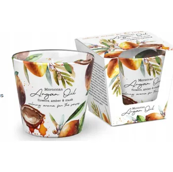 Svíčka Parafínová vonná svíčka Argan Oil Bartek Candles