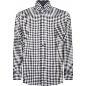 KAM pánská košile ležérní s dlouhým rukávem regular bavlna velikost 6XL