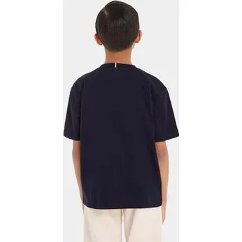 Pánská móda Tommy Hilfiger T-Shirt KB0KB08575 S Tmavomodrá Regular Fit 8Y