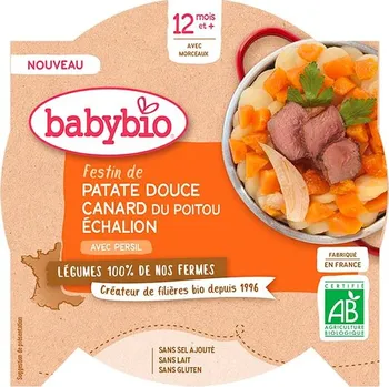 BABYBIO sladké brambory s kachním masem 230 g