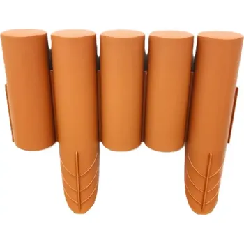 Zahradní obrubník Hnědý plastový zahradní obrubník GC35 - 235 x 25 cm