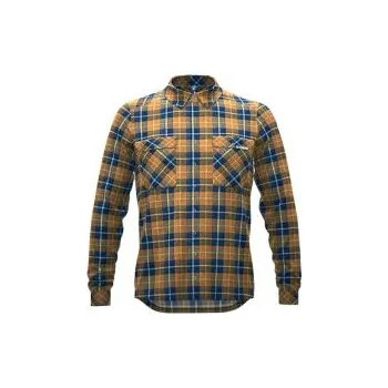 Pánská košile Crazy Idea Shirt Joker Man scottish gold XL; Žlutá košile + DÁREK DLE VÝBĚRU!