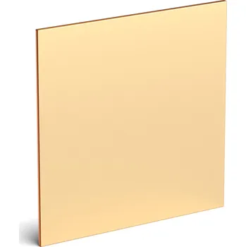 Zrcadlo Zrcadlo Akrylové zlaté 2 mm, čtverec, dekorace 35 x 35 cm, dekorace