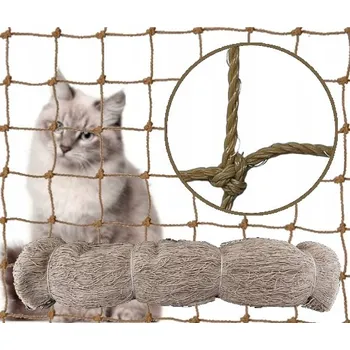 SÍŤ PRO PRO KOČKY NA BALKON, ZESÍLENÁ DRÁTEM, OKA 40MM, 4x3m