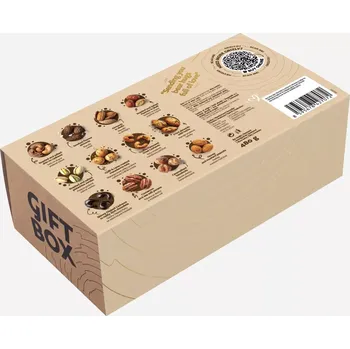 Dárkový potravinový koš GRIZLY GRIZLY Dárkový box Best of Nuts 480 g
