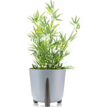 Květináč PLASTOVÝ KVĚTINÁČ MOSS ECO 28X30 CM ŠEDÁ