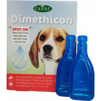 Antiparazitikum pro psa Kapky pro PSY proti Blechám, Klíšťatům a Parazitům Canac 2 dávky 2 x 1,5ml k aplikaci na kůži