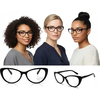 Brýle na čtení Dámské dioptrické brýle na čtení +3.50 MONTANA POUZDRO Flexibilní obroučky