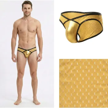 Slipy Síťované nízké slipy Manview zlaté růžové Velikost: XL Metalická přední část