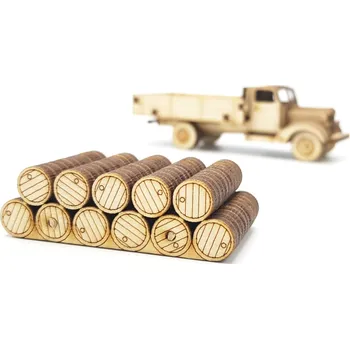 autíčko VRKY - sběratelské modely sudy do nákladního automobilu PRAGA RND