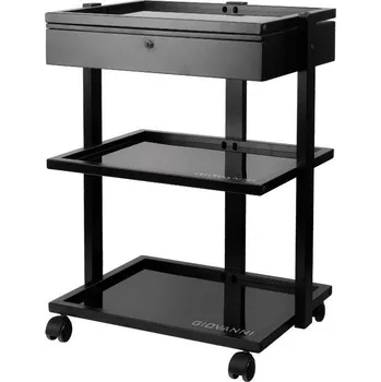 Tetovací odkládací stolek 1040A - černý