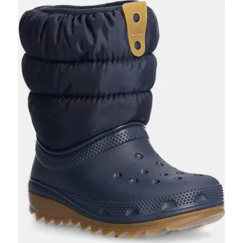 Dětská móda Dětské sněhule Crocs CLASSIC NEO PUFF BOOT 207683.CLASSIC.NEO.PUFF námořnická modř 59X, EUR 22/23