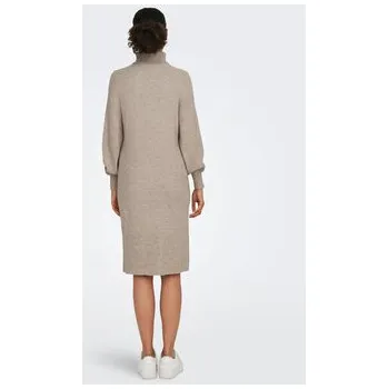 Oblečení a móda ONLY Úpletové šaty 15309197 Béžová Comfort Fit S