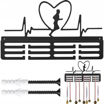 Věšák DRŽÁK NA MEDAILE NA ZEĎ - VĚŠÁK PRO BĚŽCE - PULS BĚŽCE