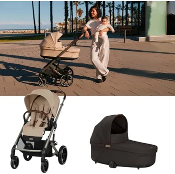Dětské zboží CYBEX Balios S Lux Kompletní kočárek - Taupe Beige/Brown