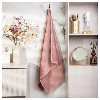 Sprchový závěs Ręcznik | NASIA | bawełniany różowy | 70x130 cm | 896700