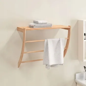 Držák na ručník Držák na ručníky, 60x25,5x49 cm, dřevo ořech