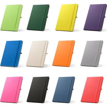 Zápisník ANNE. Zápisník A5 z recyklovaného polyesteru (100% rPET) s linkovanými stránkami bez potisku bez potisku 1 bez potisku