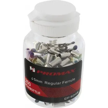 Lanko pro jízdní kolo bovden - koncovka 5mm Promax Fe stříbrná 200ks