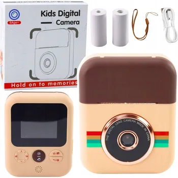 Digitální fotoaparát DĚTSKÝ DIGITÁLNÍ FOTOAPARÁT S TISKÁRNOU + 3 ROLKY PAPÍRU