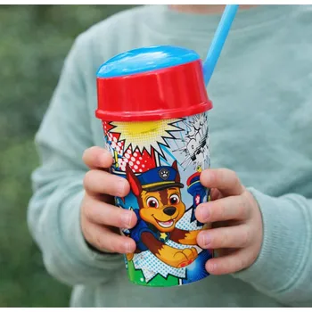 Storline Kelímek na pití TLAPKOVÁ PATROLA komiks svačinka s brčkem 400ml