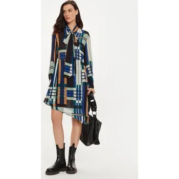 Dámské šaty Sisley Košilové šaty 4YBMLV065 Barevná Regular Fit 40