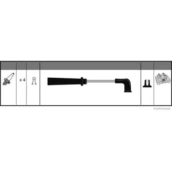 Zapalovací kabel HERTH+BUSS JAKOPARTS Sada kabelů pro zapalování JAK J5383027