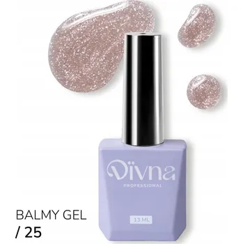 Lak na nehty DIVNA Balmy Gel 25 gel v lahvičce/kelímku s třpytkami 13 ml na nehty