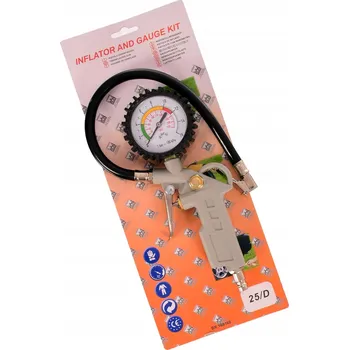 Příslušenství ke kompresoru PISTOLE NA HUŠTĚNÍ PNEUMATIK S MANOMETREM PRO DÍLNU A PNEUSERVIS