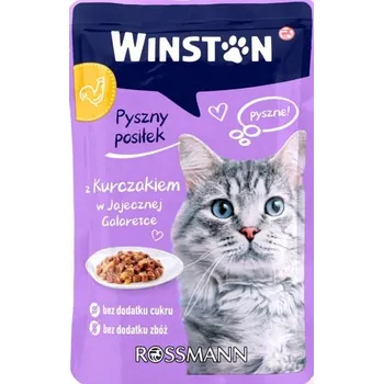 Krmivo pro kočku WINSTON Krmivo mokré pro kočky s kuřecím masem ve vaječném želé
