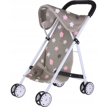 Kočárek pro panenku Kočárek pro panenku golfky Pegaz Šedý kočárek pro panenky