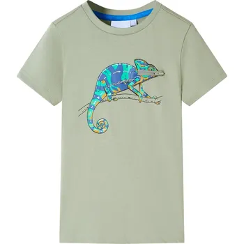 Chlapecké tričko Dětské tričko s krátkým rukávem světle khaki 116 - 8721012015777