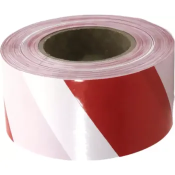Výstražná páska Bílo-červená vytyčovací páska - 500 m x 7,5 cm
