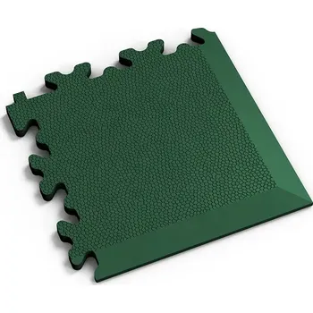 vinylová podlaha Zelený vinylový rohový nájezd 2026 (kůže), Fortelock - 14 x 14 x 0,7 cm