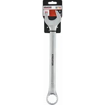 Klíč Oboustranný klíč očko/otevřený 30mm KREATOR KRTH30424
