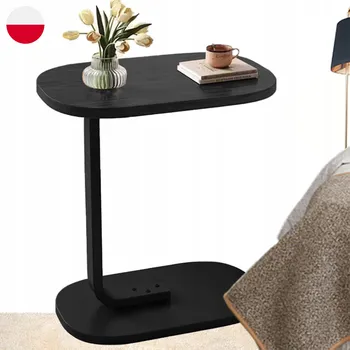 Noční stolek Mini Noční Stolek Dřevěný Bílý Stabilní Mobilní