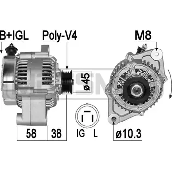 Autodíl ERA Alternátor ERA 209342A