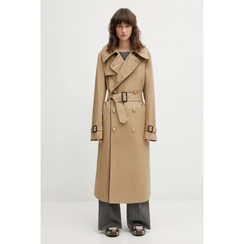 Dámský kabát Bavlněný kabát Wales Bonner Gates Crombie Coat UA25CO02.CO13.801 béžová 80X, vel. S