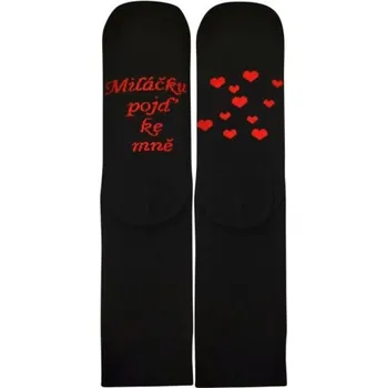 Pánské ponožky Ponožky Lonka Miláčku černé (Darling 2) M Možnost vrácení zboží ZDARMA do 120 dnů!