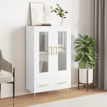 Příborník do zásuvky Skříň highboard bílá 69,5 x 31 x 115 cm kompozitní dřevo - 8720845425616