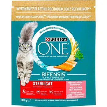 Krmivo pro kočku SADA Krmivo Purina ONE STERILCAT LOSOS 3x 800g