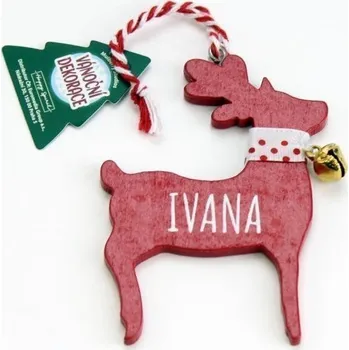 Vánoce Vánoční dekorace červený sob IVANA