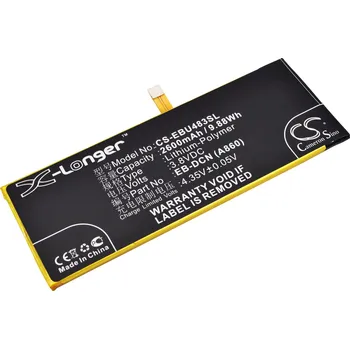 Baterie pro mobilní telefon Baterie Cameron Sino CS-EBU483SL, Li-Polymer, 2600