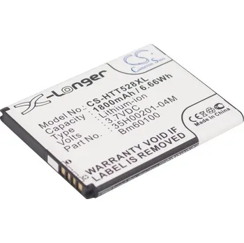 Baterie pro mobilní telefon Baterie Cameron Sino CS-HTT528XL, Li-Ion, 1800