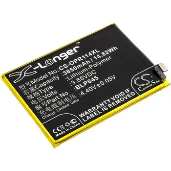 Baterie pro mobilní telefon Baterie Cameron Sino CS-OPR114XL, Li-Polymer, 3850