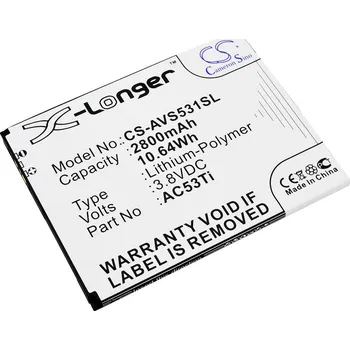 Baterie pro mobilní telefon Baterie Cameron Sino CS-AVS531SL, Li-Polymer, 2800