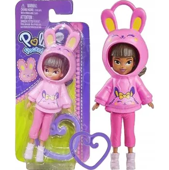 Panenka POLLY POCKET FIGURKA PANENKA PŘÍVĚSEK KRÁLÍČEK MATTEL HRD63