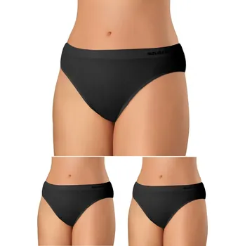 Dámské spodní prádlo Andrie PS 2999 L-XL 3ks černé dámské kalhotky
