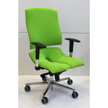 Ergonomická židle Ásana Steel Standard Textil Lime Green